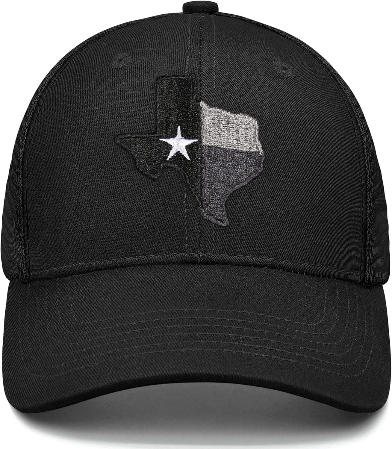 Adjustable State Flag Trucker Hat Mesh Baseball Cap with Embroidered Patch for Men Women - Image 2