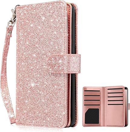 Dailylux Galaxy S9 Plus Funda,Galaxy S9 Plus Funda Billetera,Bling Premium Funda Cuero Suave Tapa Plegable Folio 9 Tarjeta protecci?n tel?fono Inteligente para Galaxy S9 Plus 6.2,Oro Rosa Brillante Dailylux Galaxy S9 Plus Funda,Galaxy S9 Plus Funda Billetera,Bling Premium Funda Cuero Suave Tapa Plegable Folio 9 Tarjeta protecci?n tel?fono Inteligente para Galaxy S9 Plus 6.2,Oro Rosa Brillante