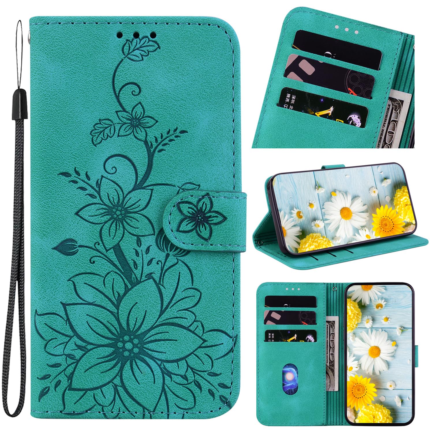 Rosbtib Case for Xiaomi 14T Pro Case PU Leather with Card Slot Stand Function Magnetic Flip Case for Xiaomi 14T Pro 6.67 inch 2024