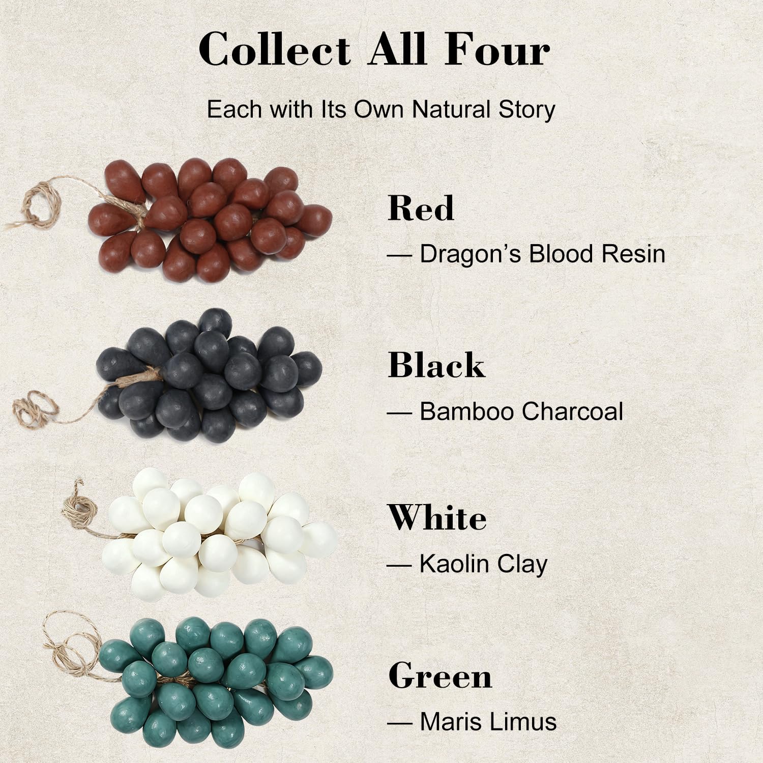 Grape Shaped Natural Handmade Soap Bar, Decorative Bath & Body Soap Gift for Women, Packed in Elegant Gift Box, Black