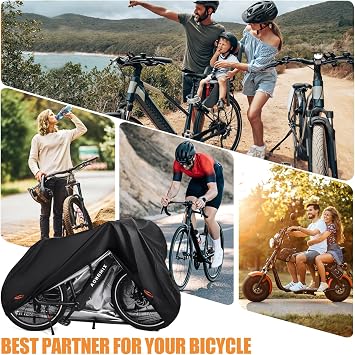 Bicycle Covers Outdoor Storage Waterproof, Bike Rain Cover, Outdoor Bike Cover Waterproof, Ebike Covers (2PCS)