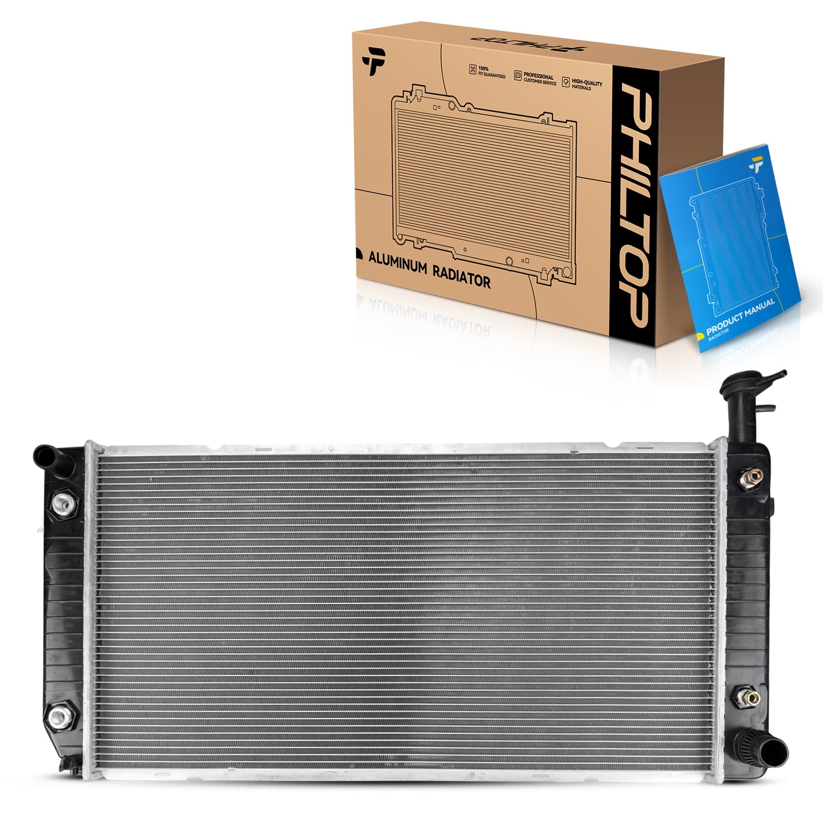 PHILTOP CU2791 Radiator Fit for 2004-2020 Express/Savana 2500/3500 4.8/6.0L