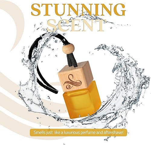 Miniatura 2 de Ambientador de coche One Million para hombres  Ambientadores automotrices con clip de ventilación  Perfume de coche fuerte con tecnología de