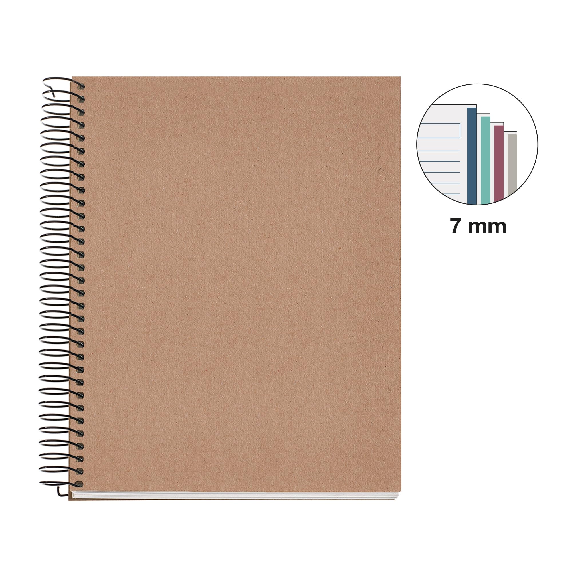 Koogel 6 Cuadernos En Espiral De Colores Macarrón, A5, Con