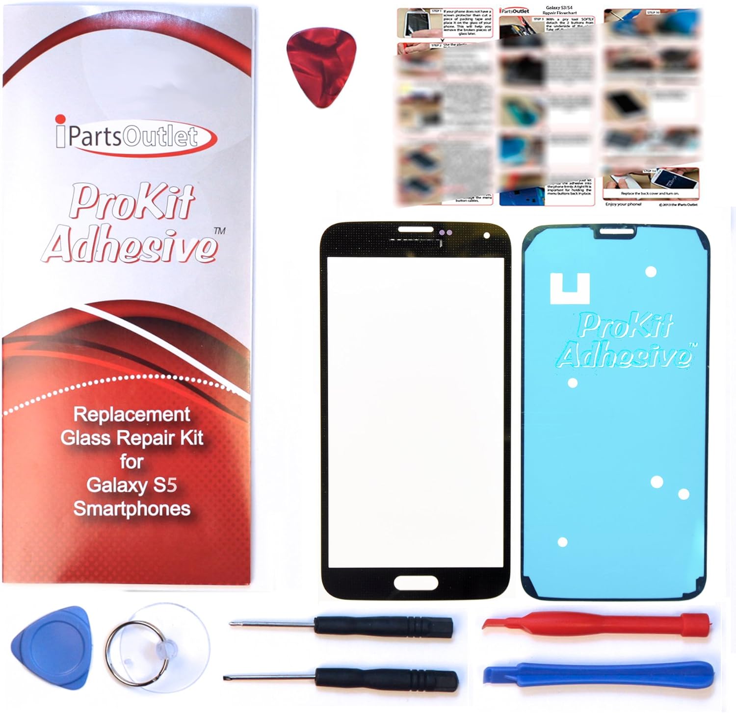 S5 ProKit for Samsung Galaxy S5 Screen Glass Lens Repair Kit Charcoal