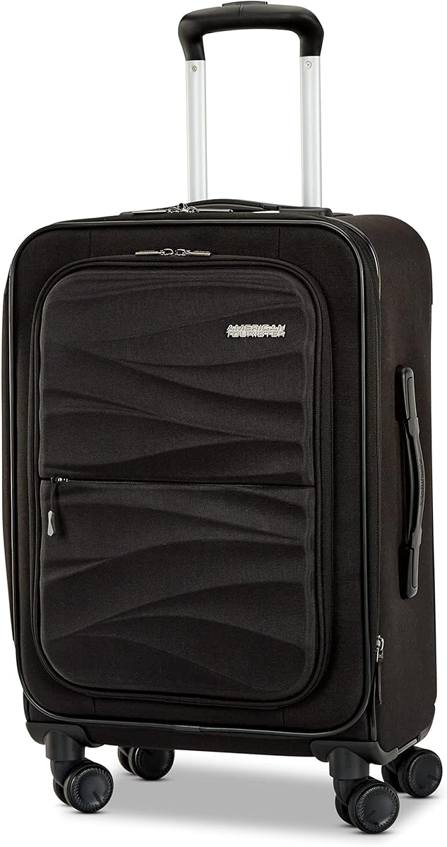 American Tourister 20-inch Spinner, Jet Black, 20-Inch Spinner