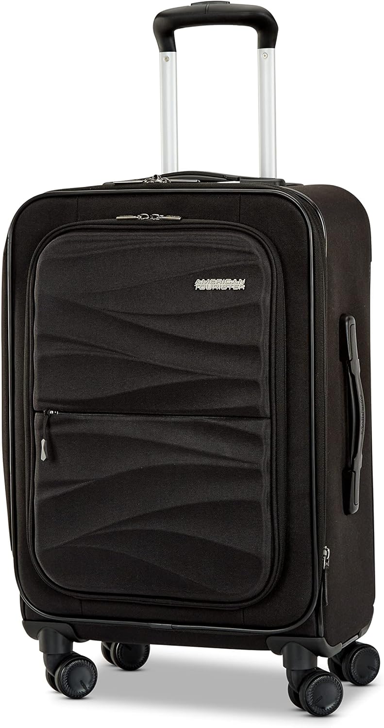 American Tourister 20-inch Spinner, Jet Black, 20-Inch Spinner