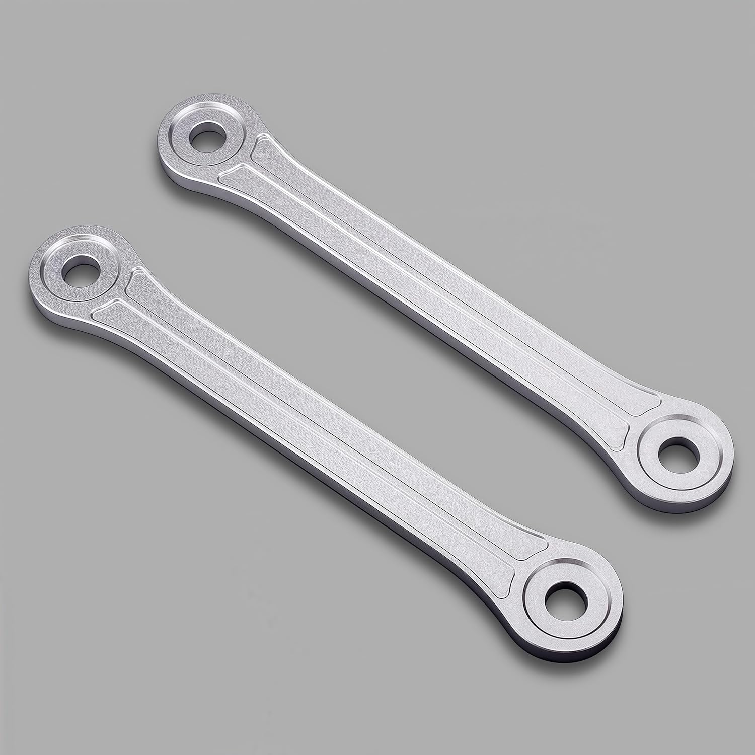 Motorcycle Lowering Link 7075 Aluminum Lowering Link Accessories Compatible with Kawasaki ZH2 Z H2 (0.78 Inches Drop) (Silver)