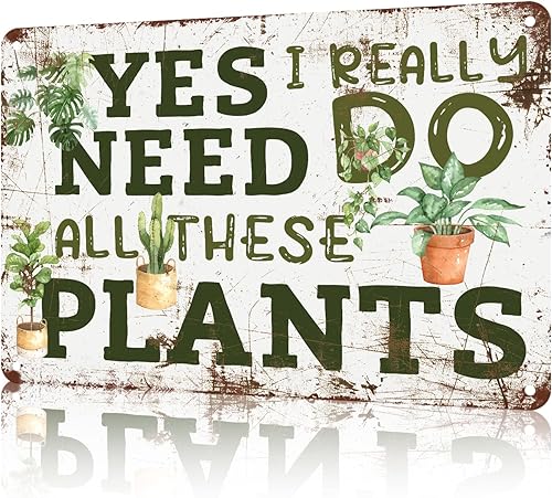 Miniatura 12 de macago Letrero de metal divertido con texto en inglés "I See Trees of Green Red Rose Retro Tin Sign, 8 x 12" Jardín 2,Jardín 1,Jardín 10,Jardín