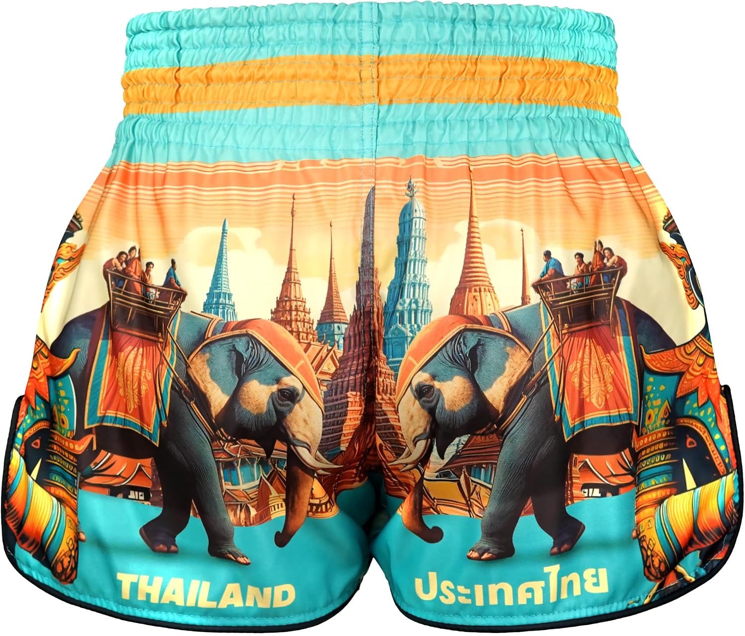 Tuff Sport Muay Thai Boxing Shorts Retro Shorts Classic Slim Cut MMA Kickboxing Workout Set Training