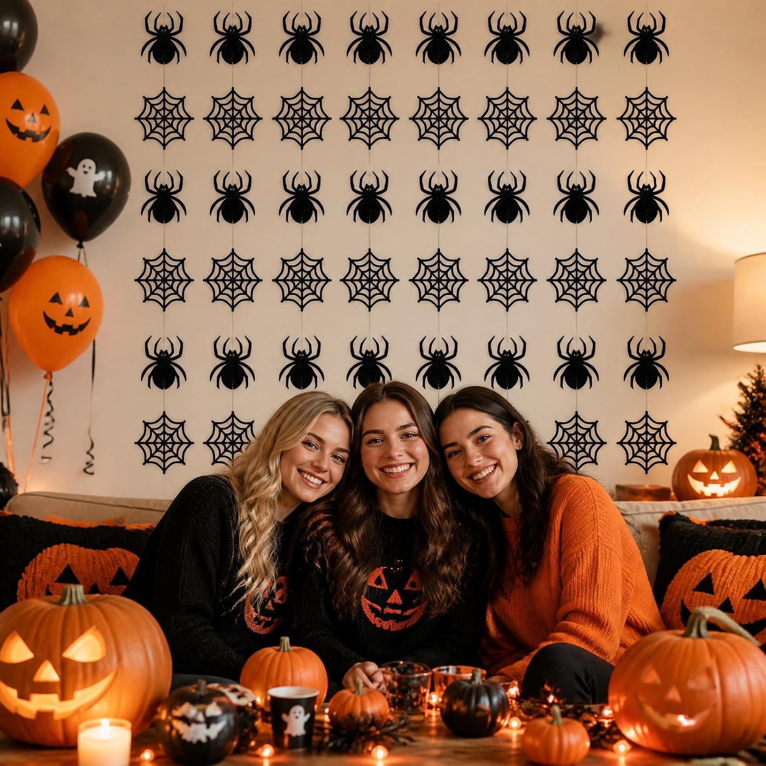 8 Pcs Halloween Hanging Garland Set for Ceiling Home Decor Supplies image 4