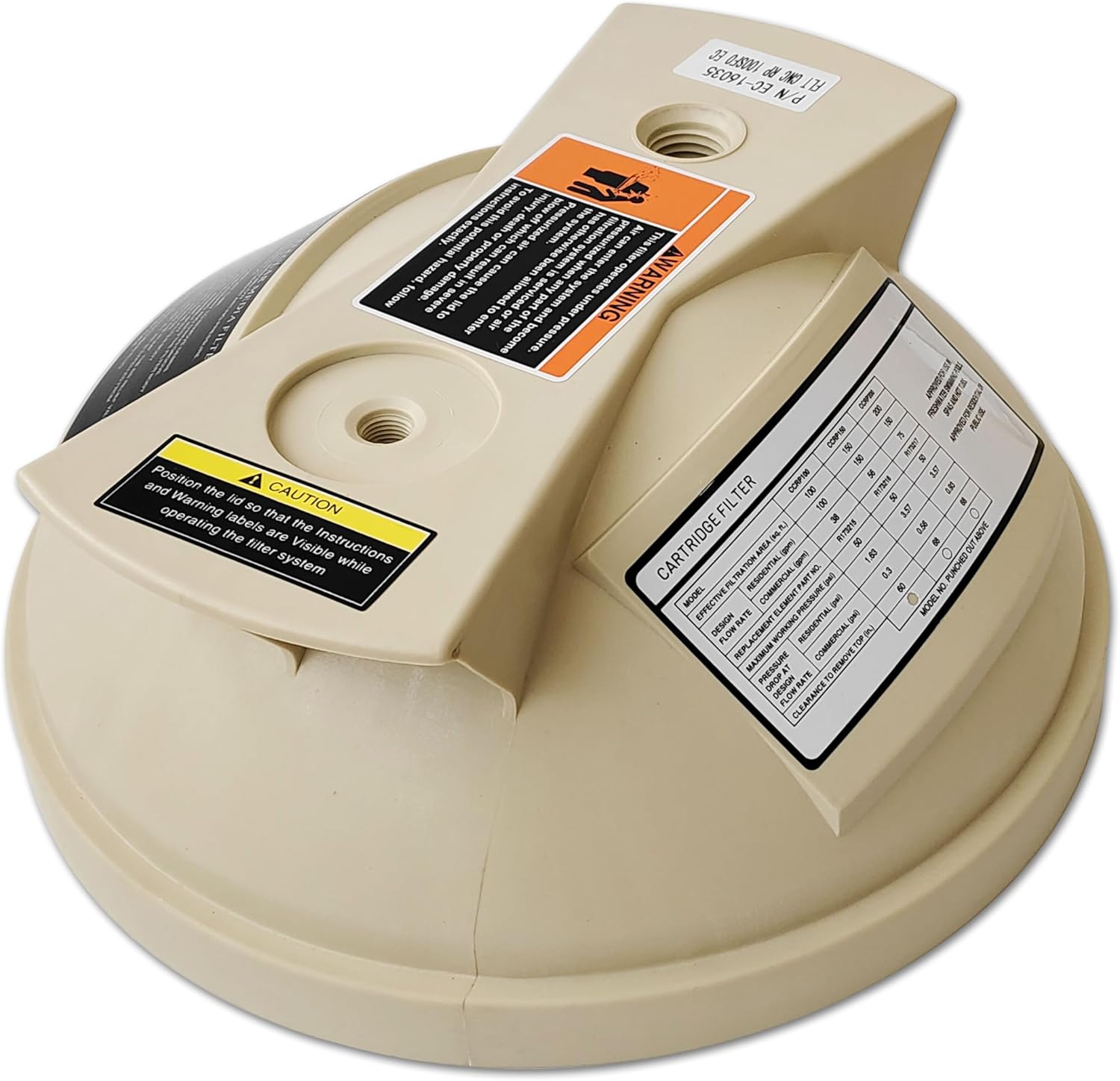 178553 Pool Filter Lid Assembly Replacement for Pentair Clean & Clear,Predator Pool and Spa Cartridge Filter- Lid Assembly Compatible with 50,100,125 Square Feet Filters