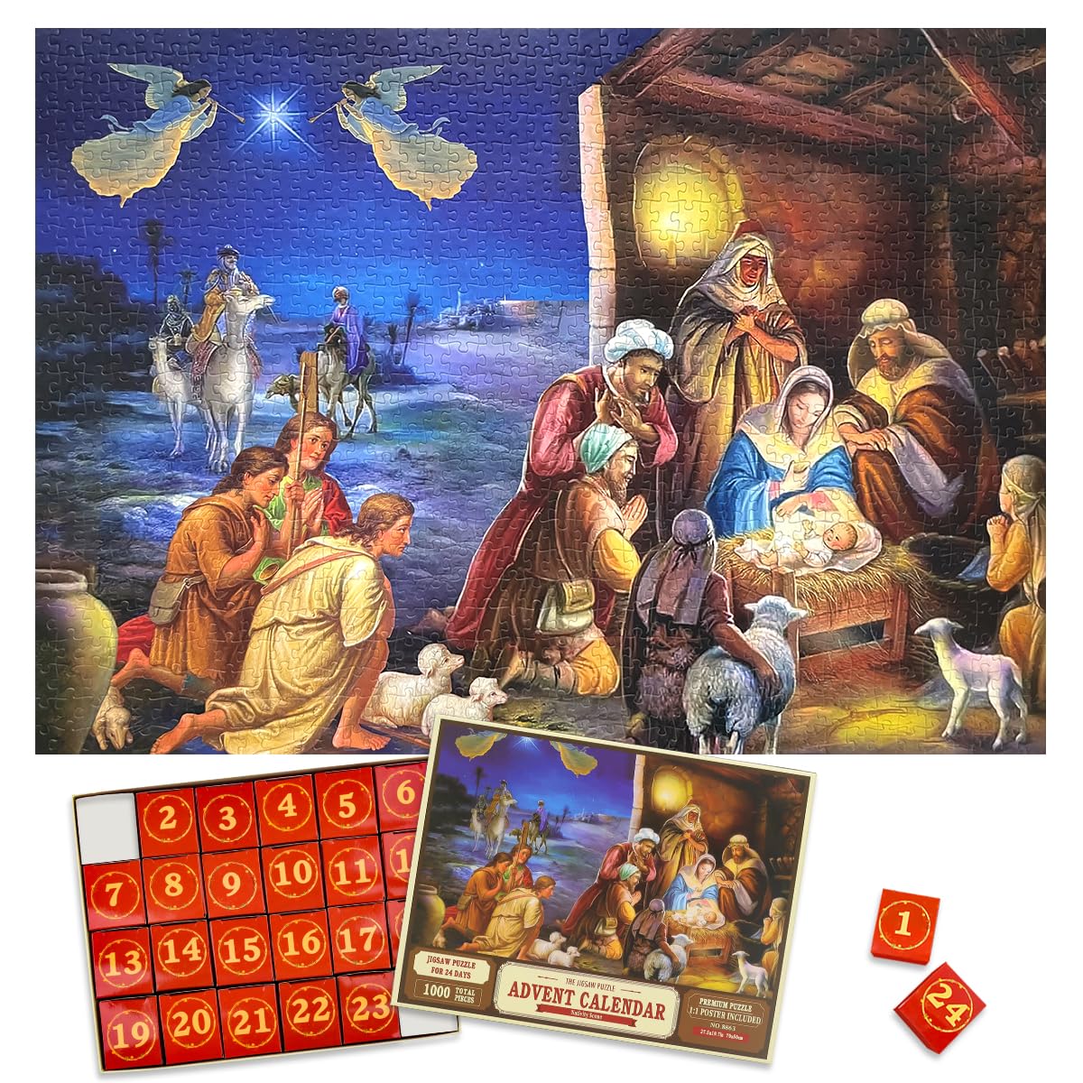 Amazon.com: Christmas Advent Calendar 2025 Puzzles with 1:1