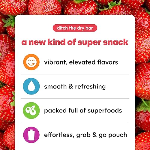 Miniatura 3 de Noka Superfood - Bolsas para batidos de frutas, piña de fresa, aperitivos saludables con semillas de lino, fibra prebiótica y proteína vegetal