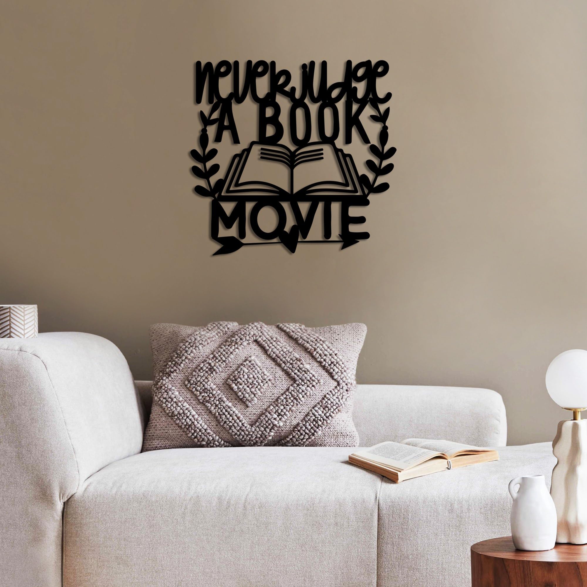Stylish Black Decorative Metal Wall Accessory, 50 x 47 cm, 100% Metal, 1.5 mm Thickness, Lightweight (0.97 kg), Perfect for Modern Home Decor