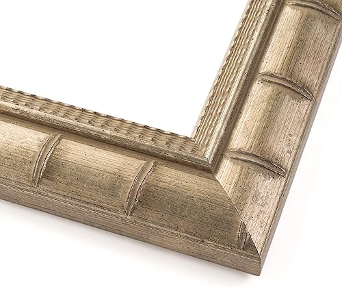 Miniatura 3 de Marco de fotos de madera real plateada de 8 x 8 pulgadas de ancho de 1.5 pulgadas | Profundidad del marco interior de 0.5 pulgadas | Marco de fotos
