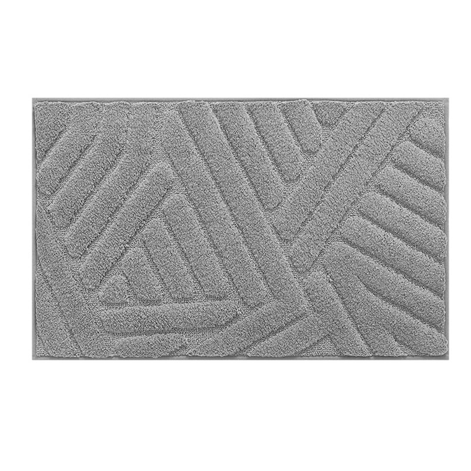 Jazuaiao Bathroom Rugs 40x60cm 50x80cm 60x90cm, Absorbe Soft Flocking Doormat for Home Aesthetic, Washable NonSlip Bath Mats Machine Washable Rugs