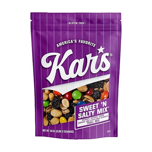 Miniatura 17 de Kar's Nuts Original Sweet 'N Salty Trail Mix, paquetes individuales, paquete a granel de 72, aperitivos sin gluten, 144 onzas