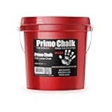 Primo Chalk Resealable Bucket: Loose Chalk for Weightlifting, Rock Climbing, & Gymnastics, Made in The USA, Chalk Ball Refill for Superior Grip