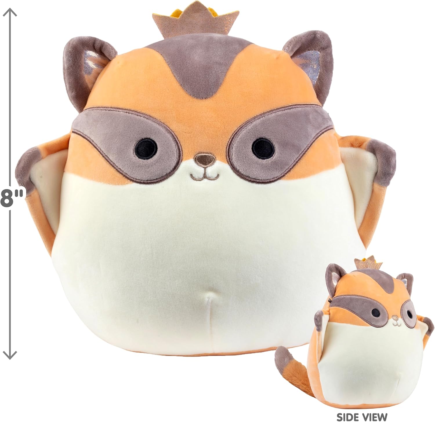Squishmallows Original 8 Inch Ziv The Sugar Glider - Official Jazwares Plush - Soft, Cuddly Collectible Flying Squirrel Stuffed Animal Toy - Gift for Boys, Girls, & Kids