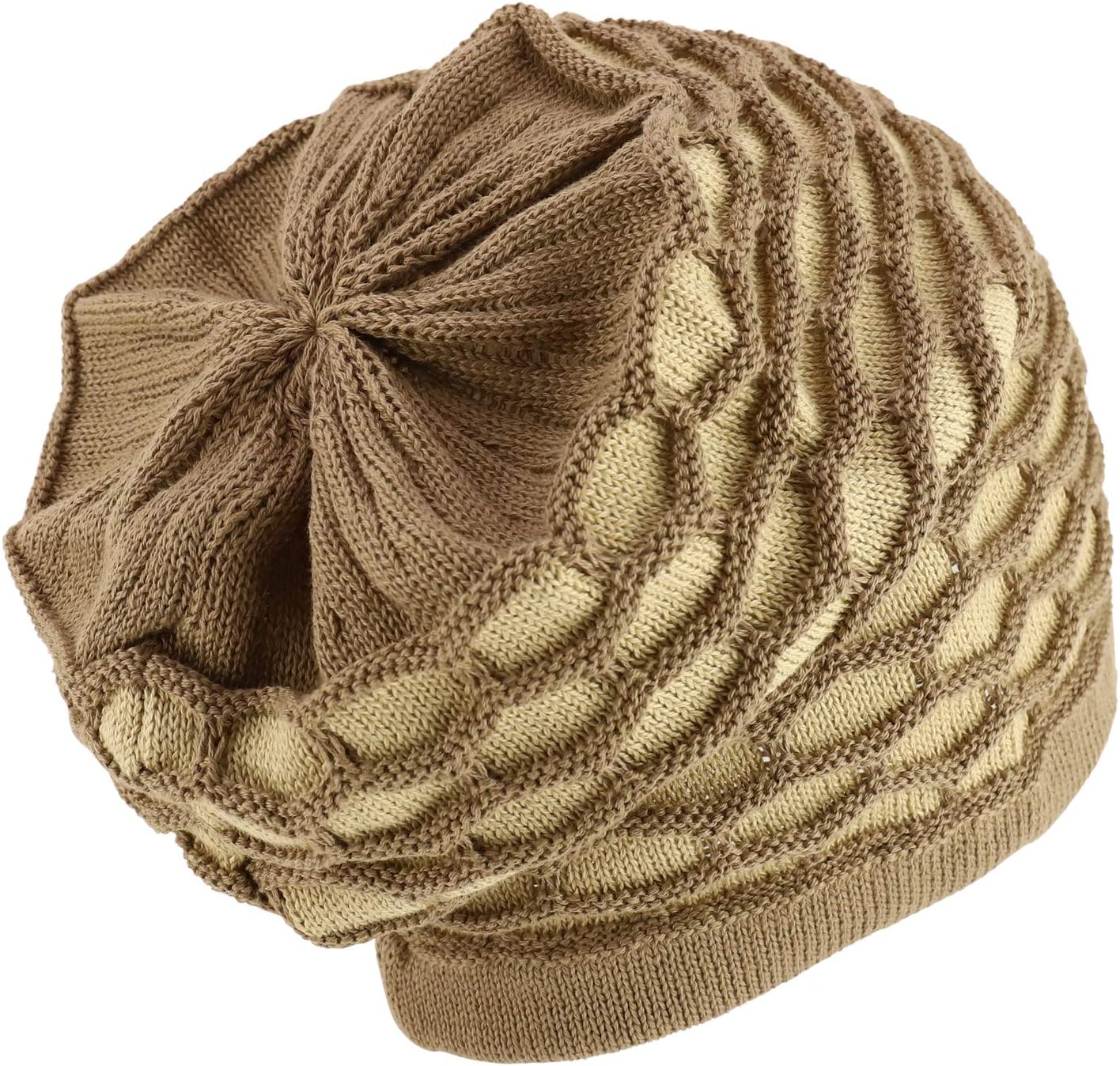 Armycrew Deep Shell Dreadlock Jamaica 100% Cotton Oversized Rasta Knit Beanie