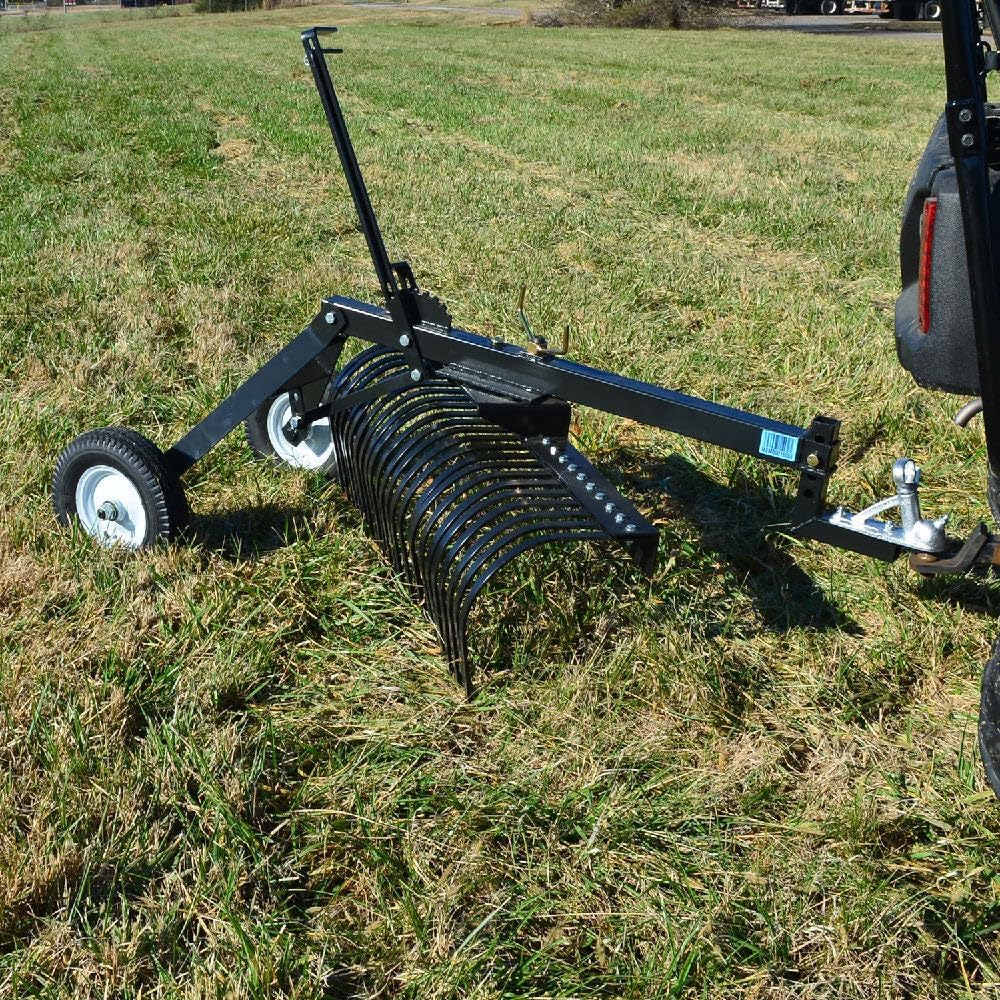 ATV Transformer Tow Frame with Landscape Rake Attachment | 4'