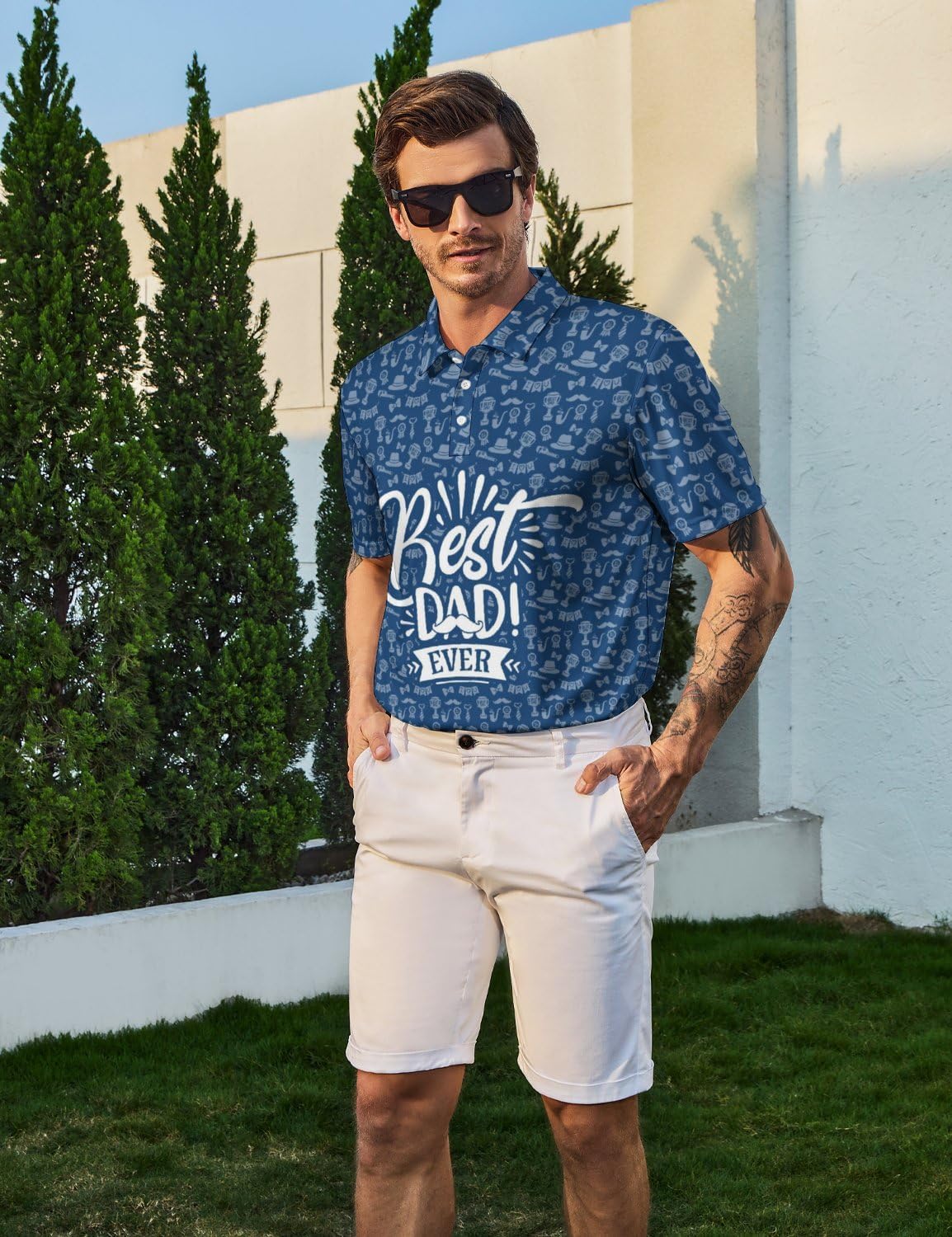 Funny Golf Shirts for Men Moisture Wicking Men's Fun Golf Polo Shirts Quick-Dry Polo Shirts Short Sleeve - Image 3