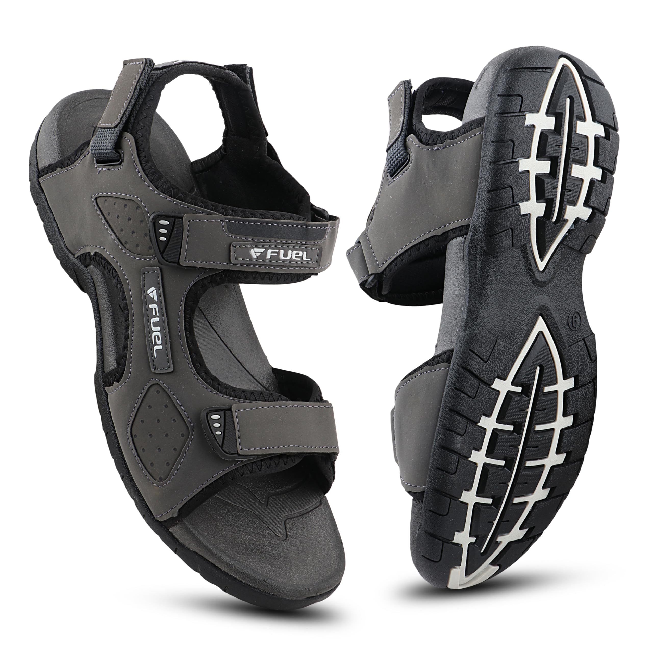 2112-07 Sports Sandals in Tough Grip Sole with Breathable Design and Adjustable Velcro Straps Men's Footwear