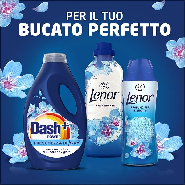 Dash Power Detersivo Liquido Lavatrice, 92 Lavaggi (4x23), Freschezza Di Lenor, Risveglio Primaverile, rimuove addirittura gli odori di sudore vecchi di 7 giorni, per una pulizia impeccabile - 3
