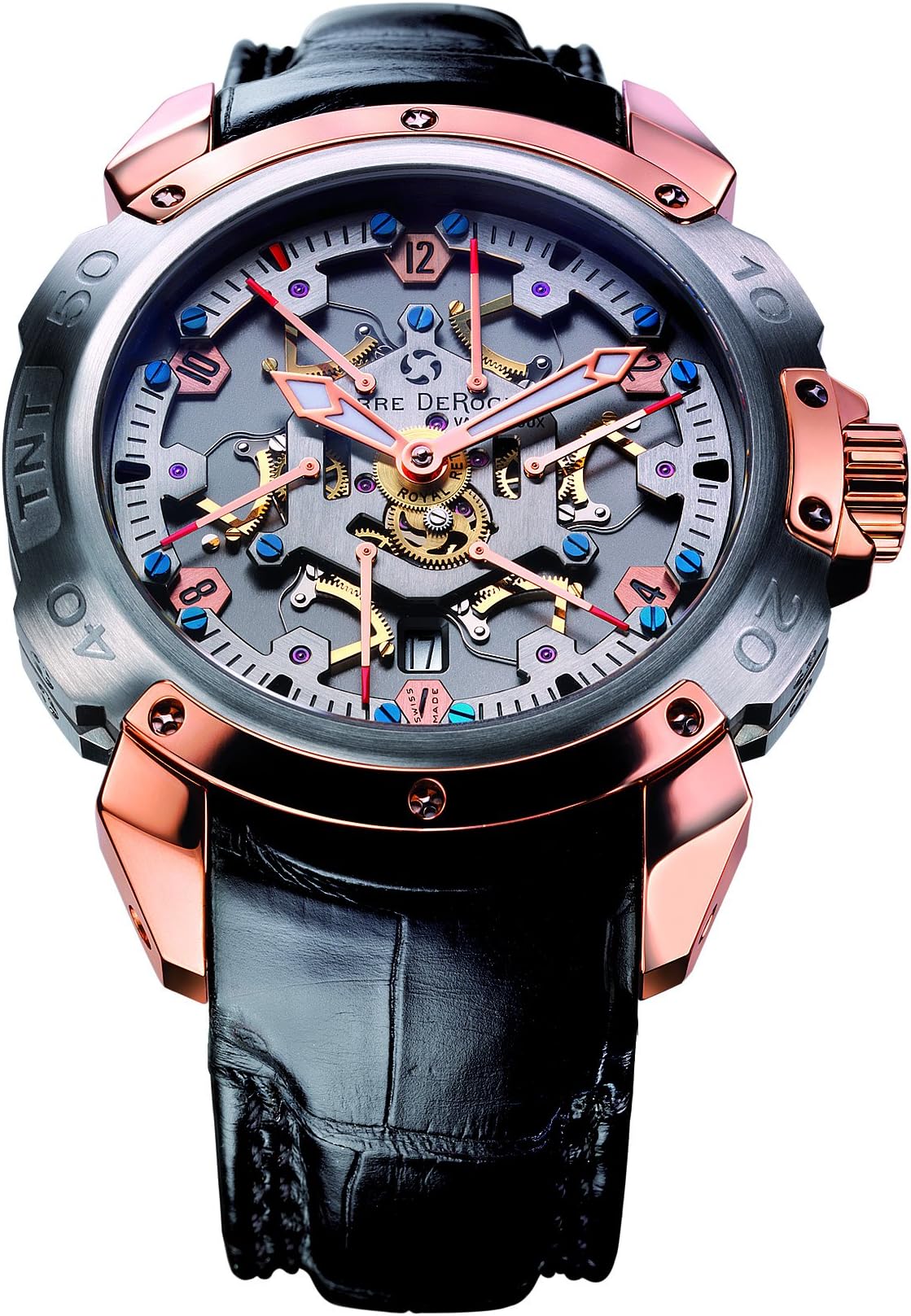 TNT Royal Retro Gold Titanium Bridges Men's Watch TNT10005ORAC0-002CRO