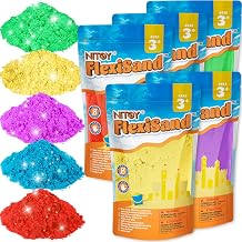 Value Pack of 5kg Colorful Malleable Self Adhesive Sand Never Dry - Fun Refill for Kids Bulk for Sensory Toys, Ideal for Shaping, Pressing, Picking, Rolling and