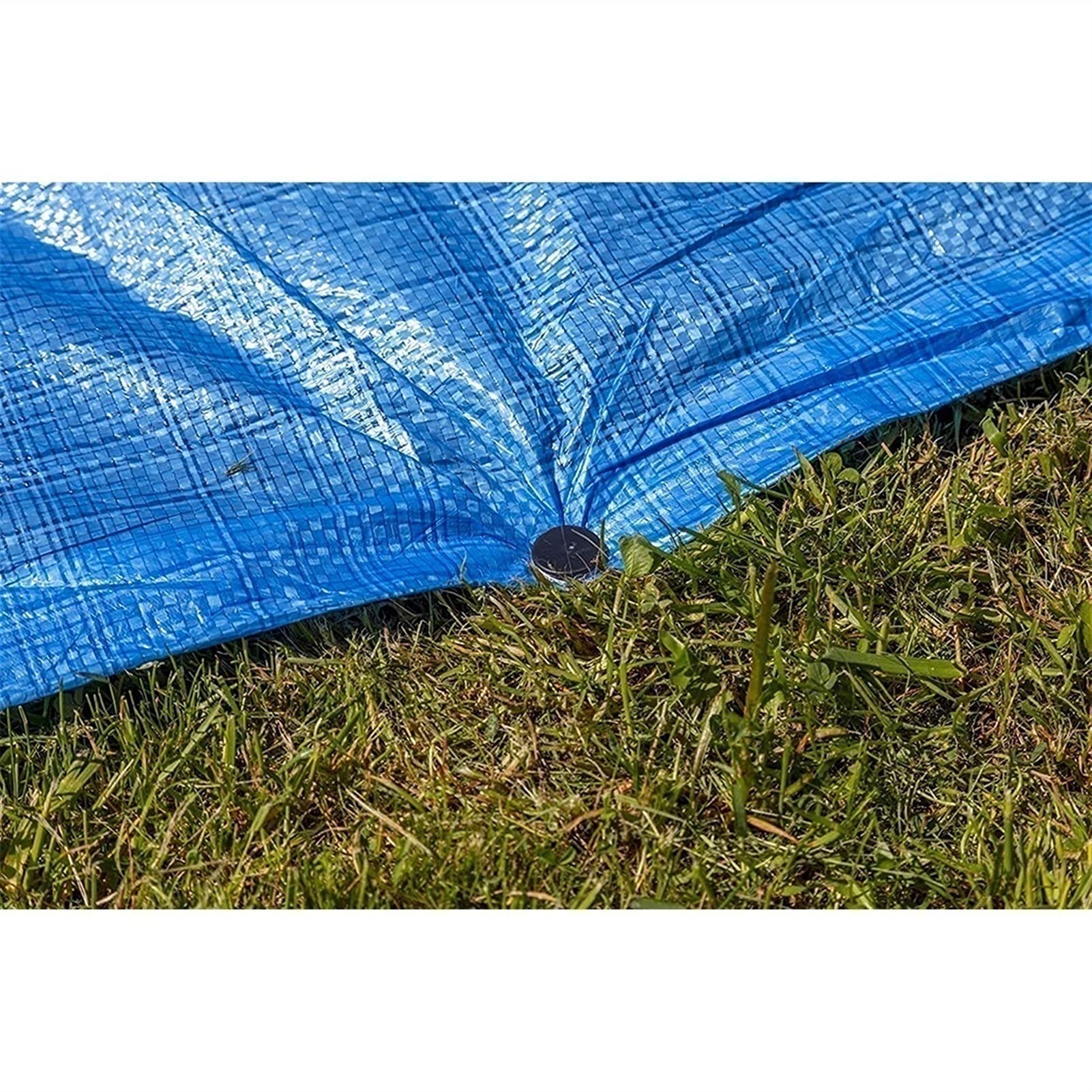 100 estacas de plástico negro para tienda de campaña de jardín de 20 cm, anclajes de tela para control de malezas, geotextil y mantillo, clavijas de jardín duraderas para asegurar la cubierta del