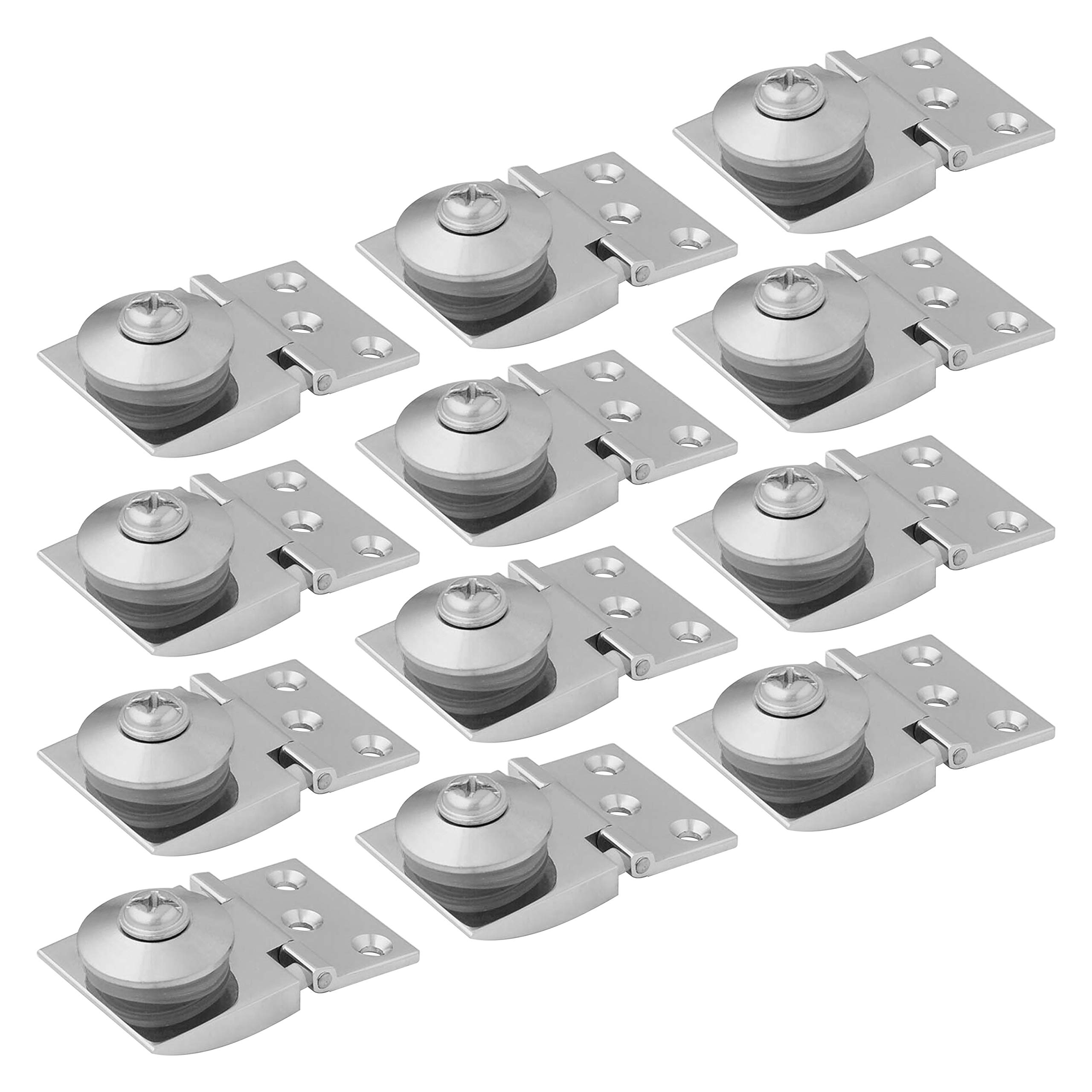 Atlantic Brass Heavy Glass Hinges (S.S Finish) Pack of PCS (12) (B088QJDKTV) Amazon Price History, Amazon Price Tracker