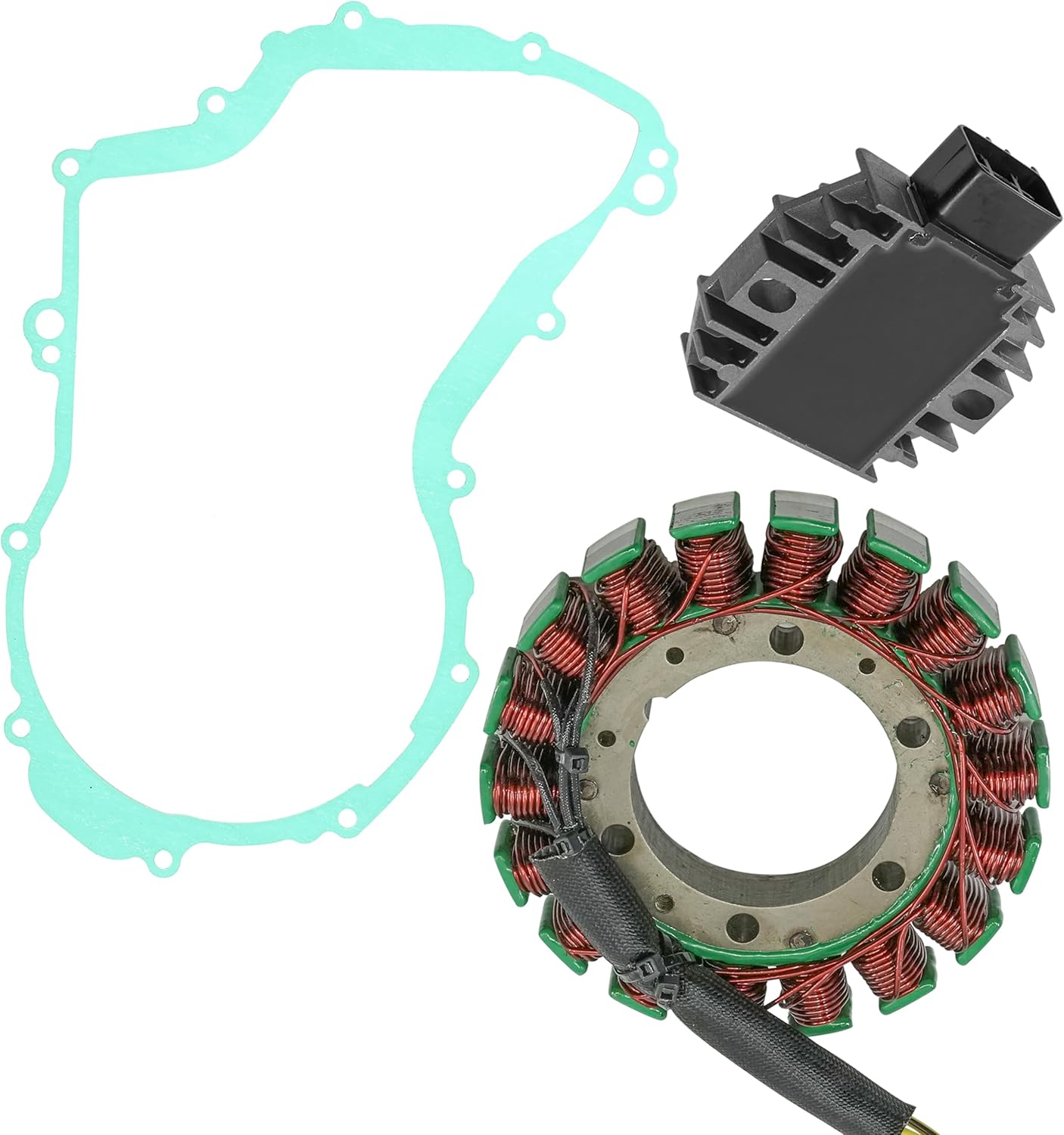 Caltric Stator & Regulator Rectifier W/Gasket Compatible With Yamaha Big Bear 400 Yfm400 2002-2012