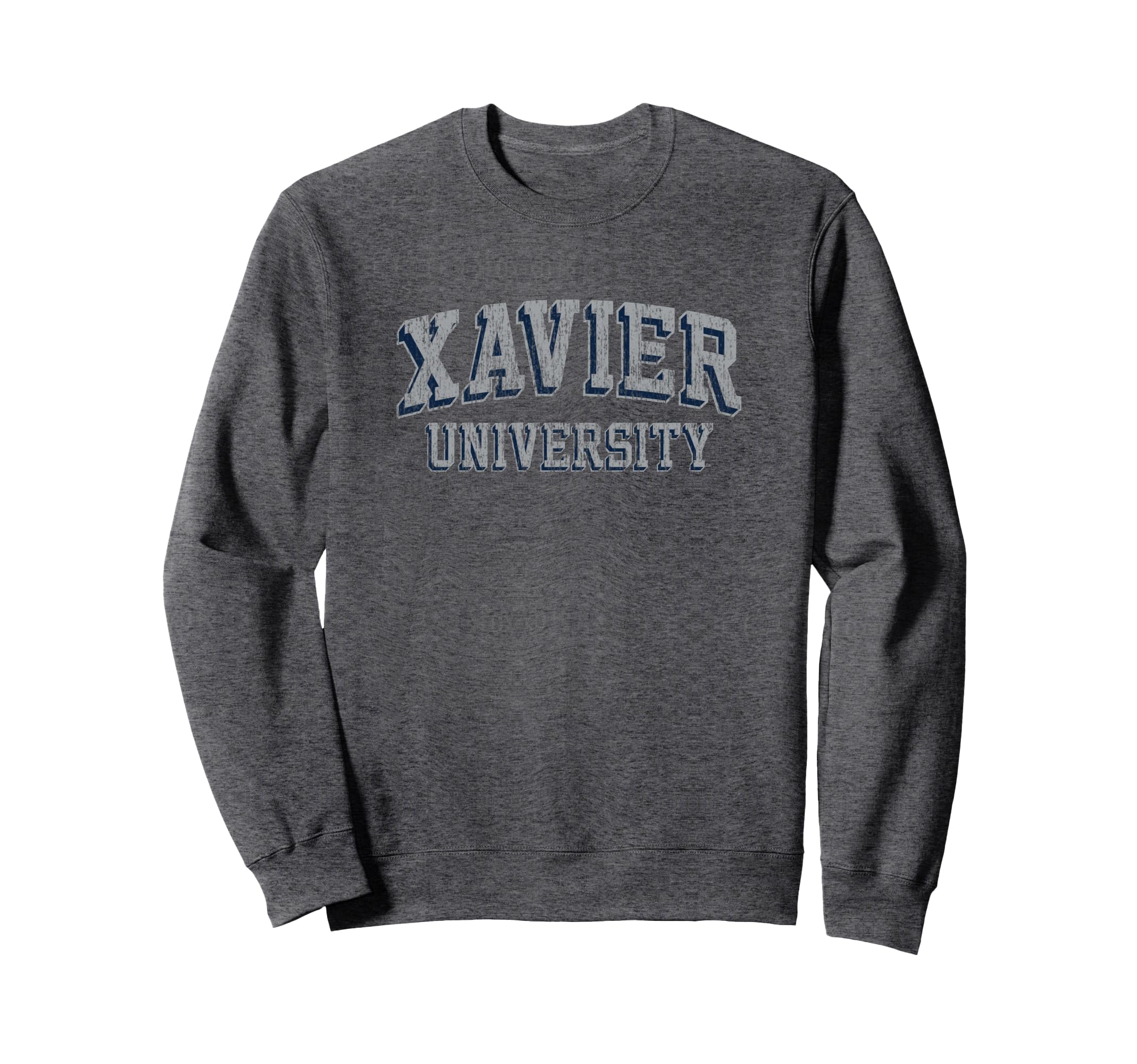 Xavier Musketeers Retro Arch Dark Heather Sweatshirt