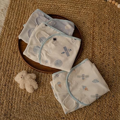 Miniatura 21 de GLLQUEN BABY Mantas de Arrullo para Bebé Recién Nacido para Niño, Paquete de 3 Mantas de Arrullo para Bebé de 0-3 Meses, Saco de Dormir de Arrullo,