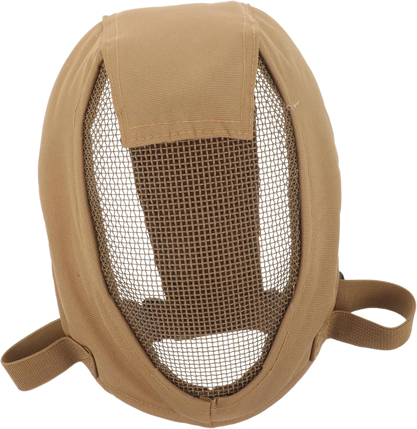 Generic Breathable Full Face Fencing Mask Metal Mesh Guard Lightweight Cover for Outdoor Sports and Fencing Games Impact Mud Color