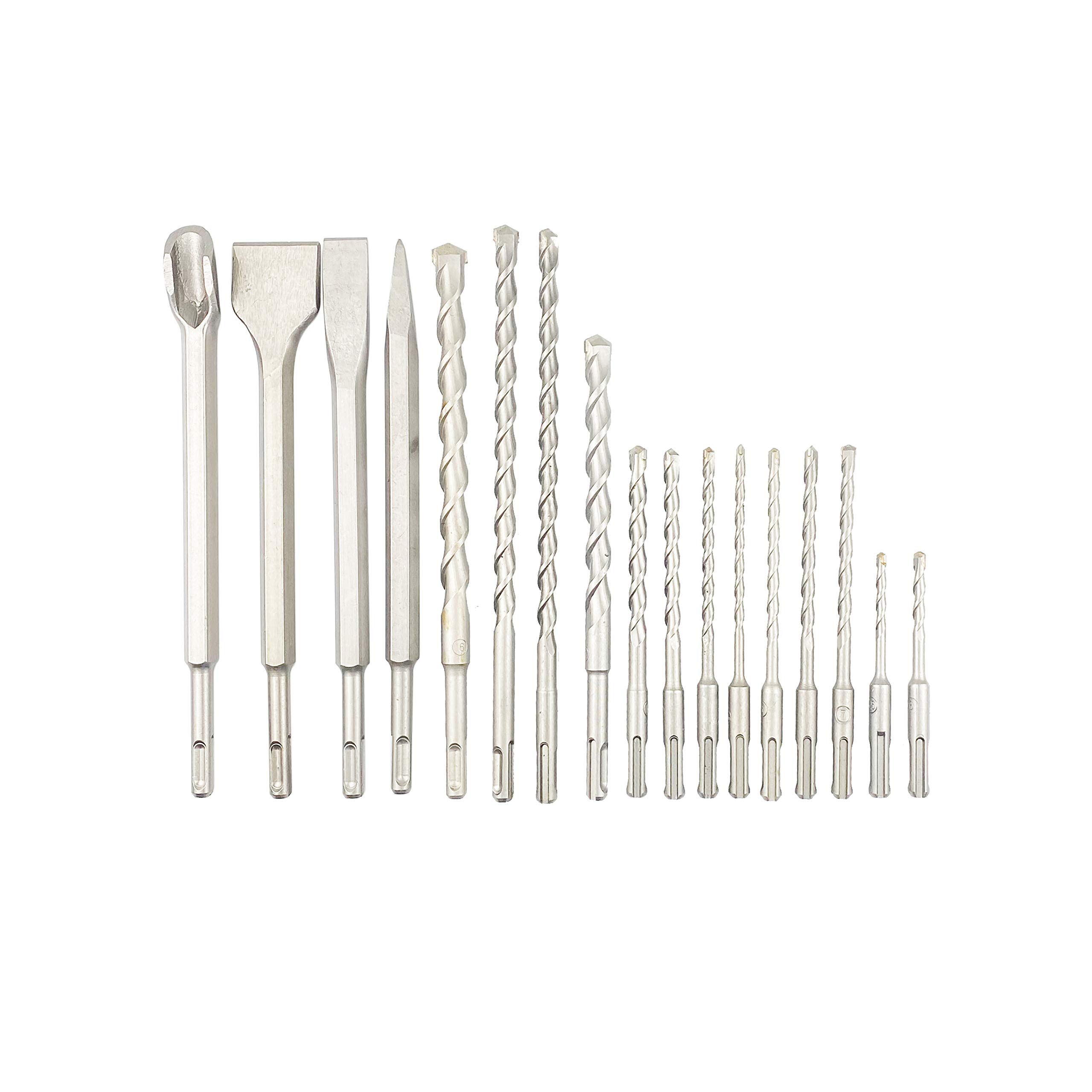 Buy HFS (R) Rotary Hammer Drill Bits Set & Chisels SDS Plus Concrete
