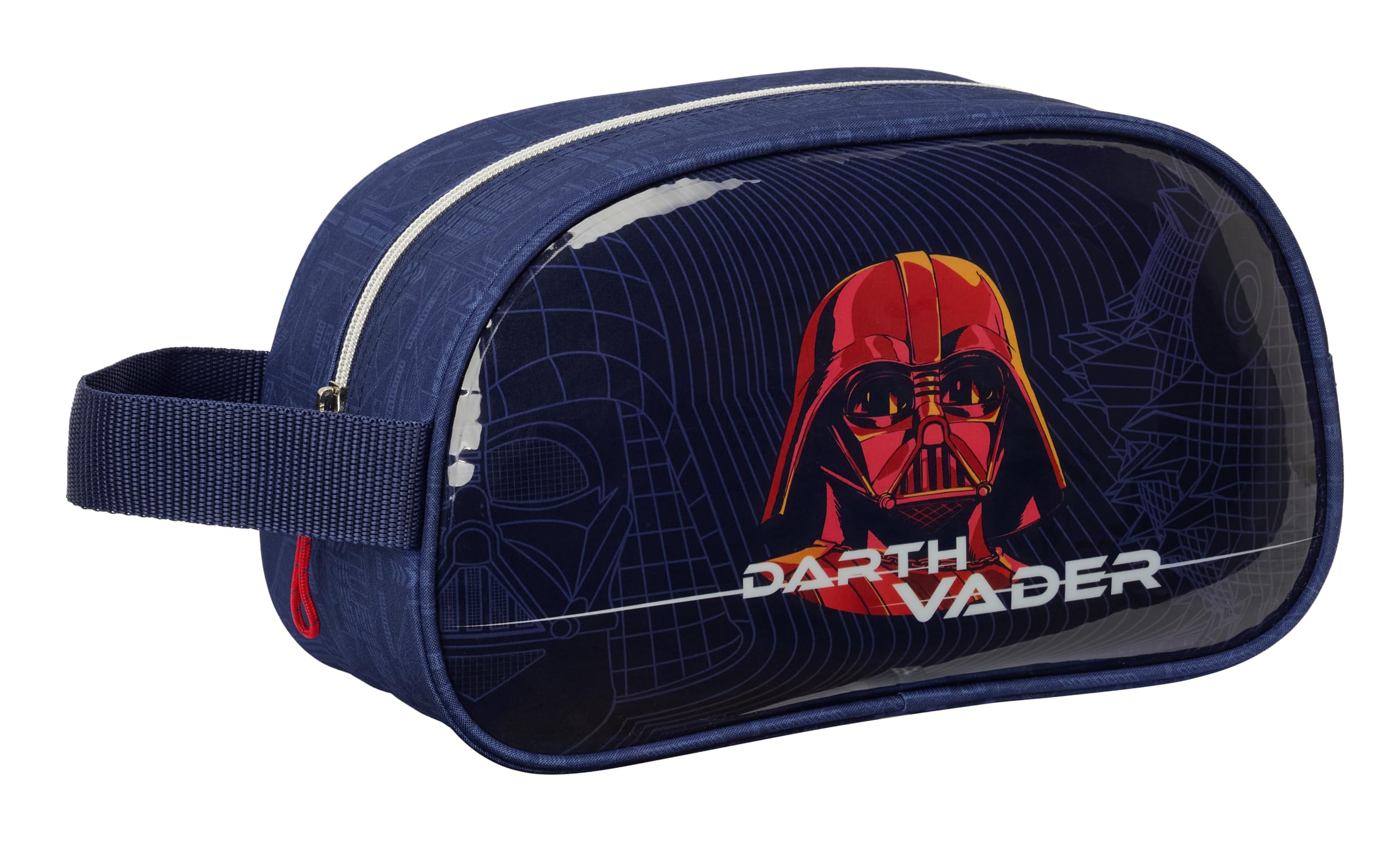 Star Wars Kulturtasche für Kinder, mittelgroß, mit Griff, Kulturbeutel für Kinder, anpassbar an den Wagen, einfache Reinigung, bequem und vielseitig, Qualität und Widerstandsfähigkeit, 26 x 12 x 15 cm