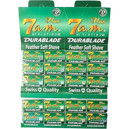 100 7a.m. Platinum Double Edge Safety Razor Blades