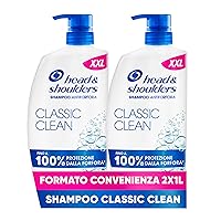 Head & Shoulders Shampoo Antiforfora Classic Clean,Per Capelli Grassi,Fino Al 100%