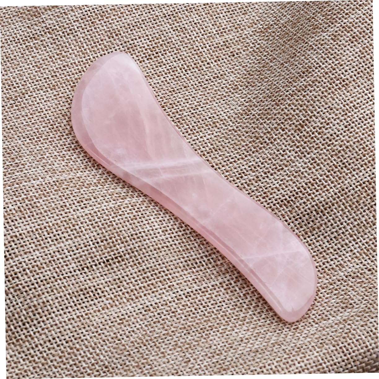 Healeved 3pezzi Strumento Di Massaggio Gua Sha Quarzo Rosa Shape Per Spa e Trattamenti Di Acupuntura Facile Da Usare Per Collo Viso Schiena e Piedi Realizzato Mano Statico e Sicuro Per La