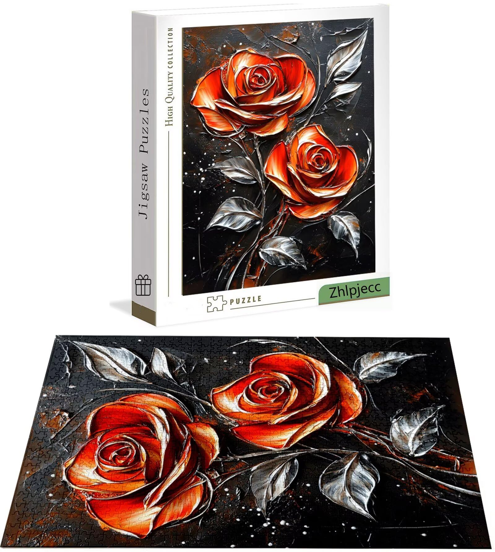 Różowe puzzle 3000 sztuk, 3000 sztuk puzzli kwiatowych dla dorosłych i nastolatków, drewniane puzzle z wykwintnym opakowaniem, rodzinne gry edukacyjne, wystrój domu, prezent dla dorosłych H-6325
