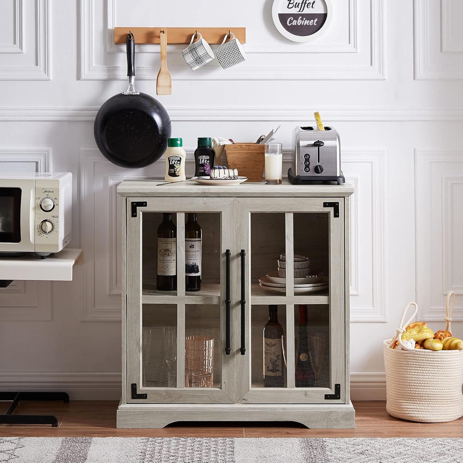 Buy Okvnbjk Farmhouse Coffee Bar 32in Coffee Station