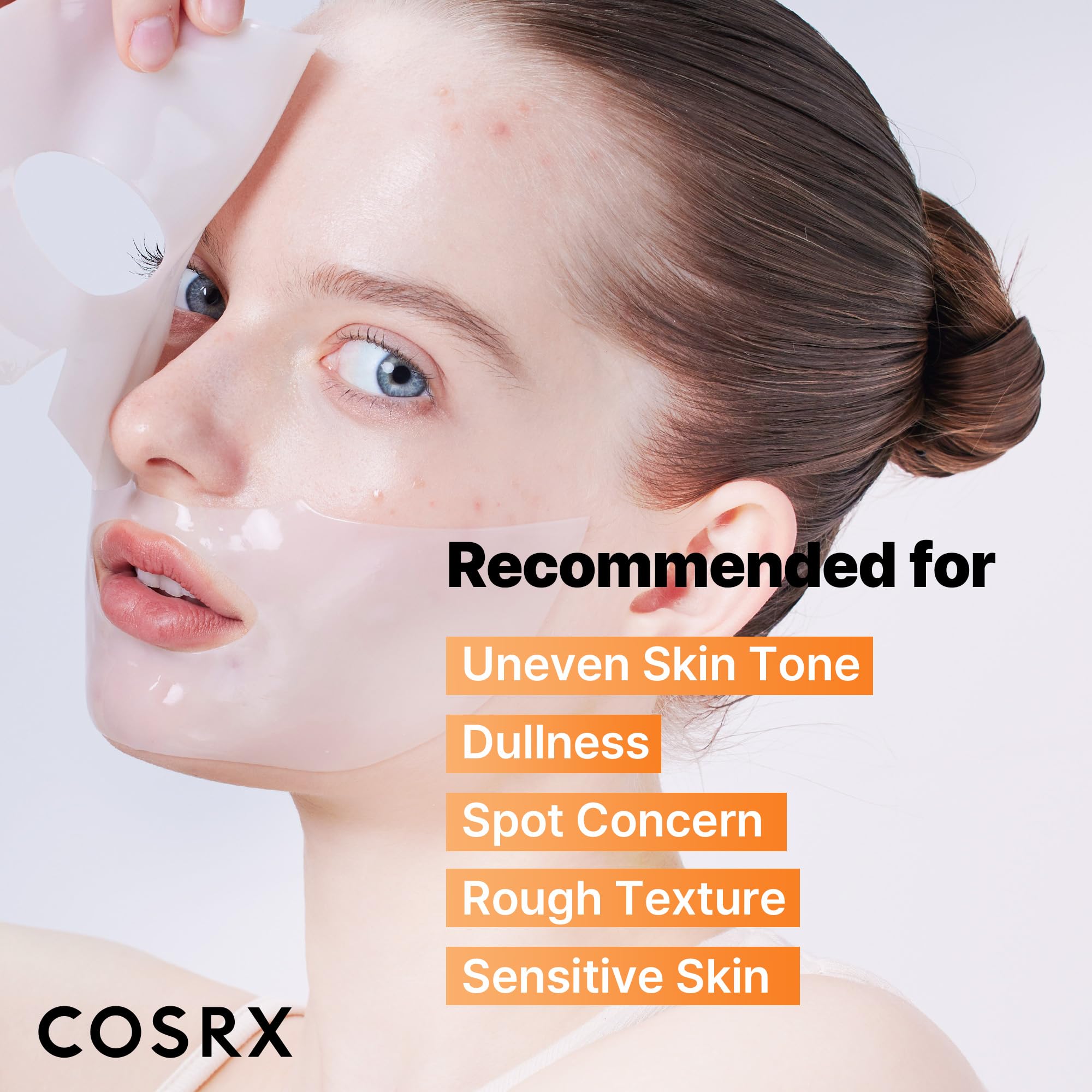 COSRX Advanced Glass Glow Hydrogel Face Masks Skincare 3 EA, Collagen Face Mask, Travel Essentials, Overnight Face Mask, Korean Skin Care, Stocking Stuffers for Women