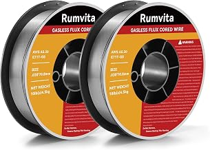Flux Core Welding Wire .030, E71T-GS 030" -Diameter Flux Core Mig Wire,10-Pound Strong ABS Plastic Spool with Low Splatter Welding Wire 2PCS