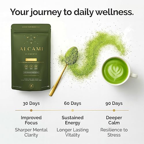 Miniatura 2 de Mezcla Superalimentaria de Café de Setas Matcha, Extracto 10X Concentrado, con Melena de León, Reishi y Cordyceps, Apoyo para la Energía y el Foco,