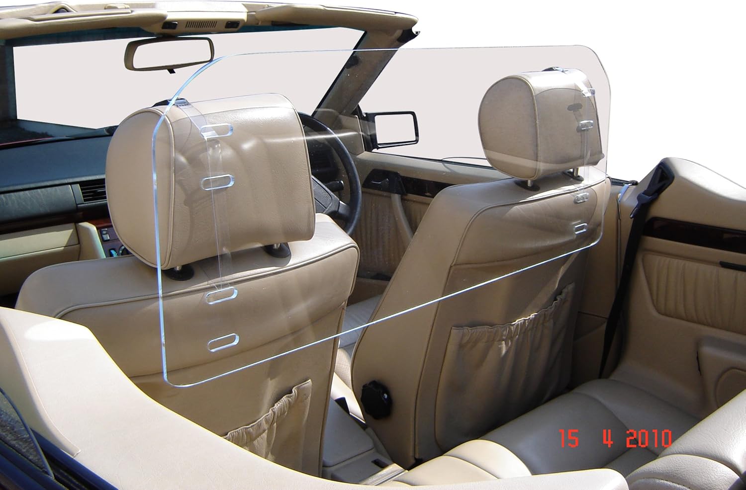 Windblox Smoke Tint Wind Deflector for Infiniti G37, Rear Window Wind