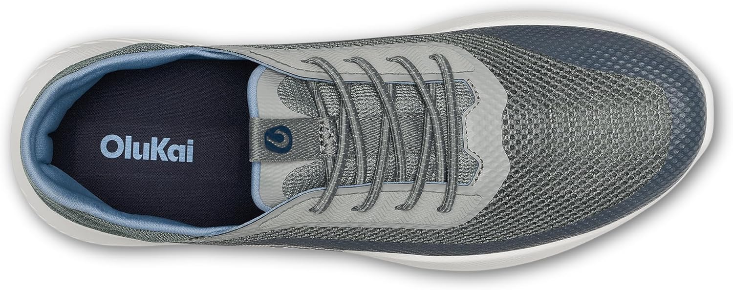 OLUKAI Kialoa Men’s Water Friendly Slip-On Sneakers, Breathable Walking Shoes with Wet Grip, Lightweight & Comfortable Casual Shoe for Everyday