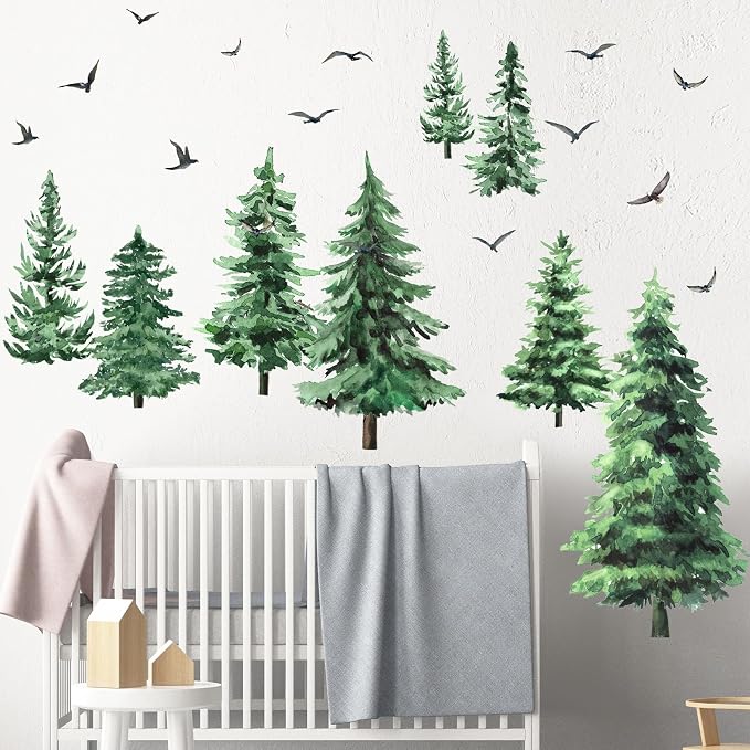 Vinilos decorativos de árbol de pino grande miniatura 4